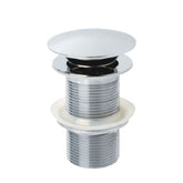 Fienza 32mm Metal Cap Pop Up Plug and Waste No Overflow - Chrome